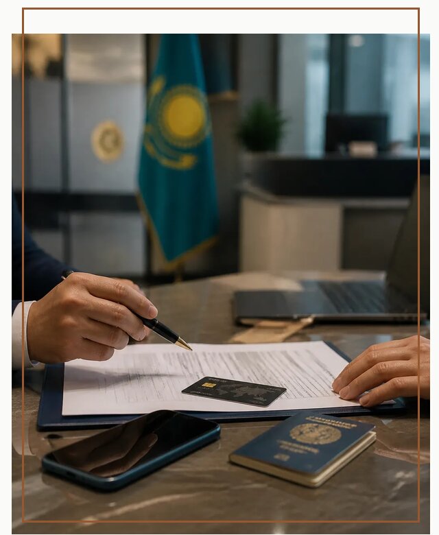 Открытие счета и банковской карты в Казахстане в Лениногорске